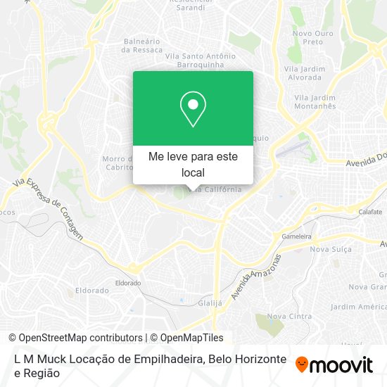L M Muck Locação de Empilhadeira mapa