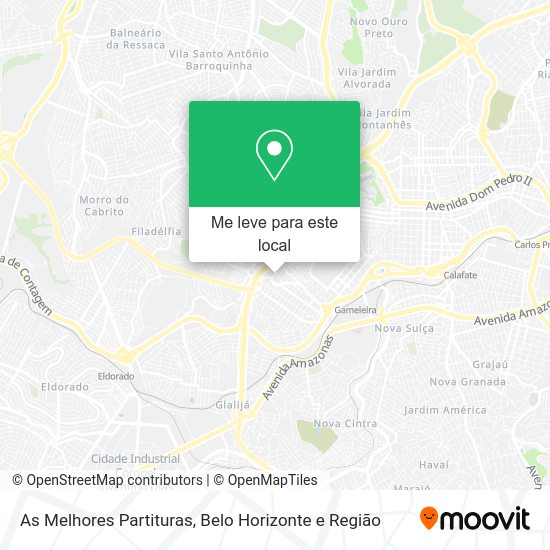 As Melhores Partituras mapa