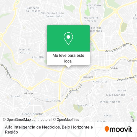 Alfa Inteligencia de Negócios mapa