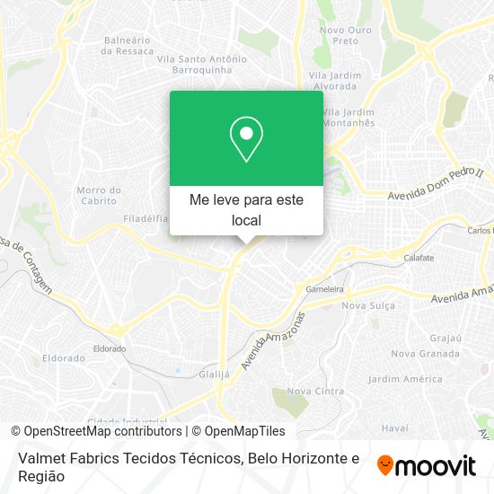 Valmet Fabrics Tecidos Técnicos mapa