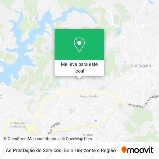 As Prestação de Servicos mapa