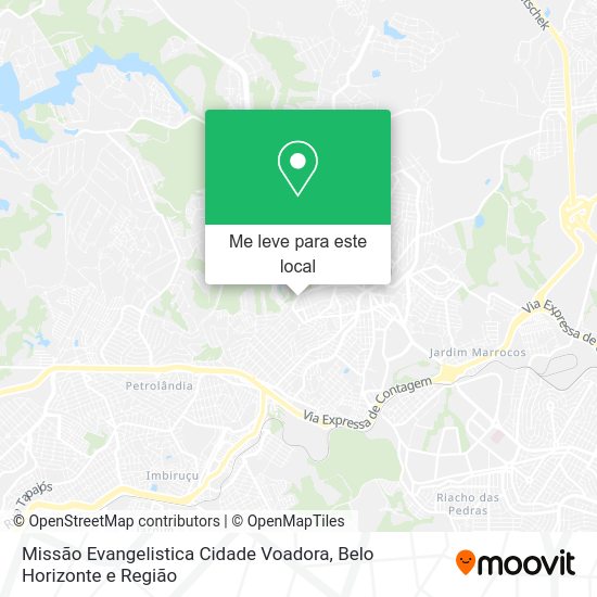 Missão Evangelistica Cidade Voadora mapa