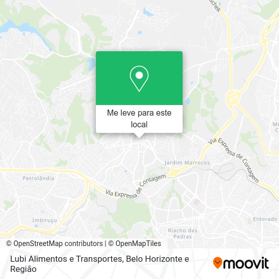 Lubi Alimentos e Transportes mapa