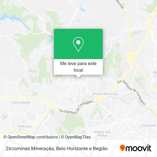 Zircominas Mineração mapa