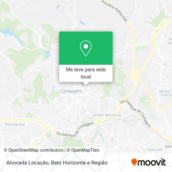 Alvorada Locação mapa