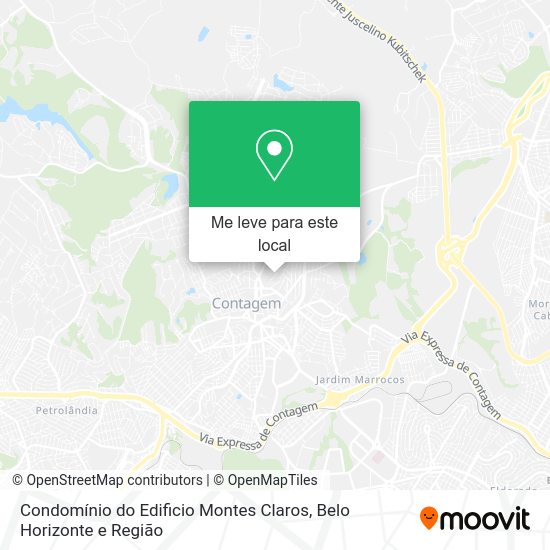 Condomínio do Edificio Montes Claros mapa