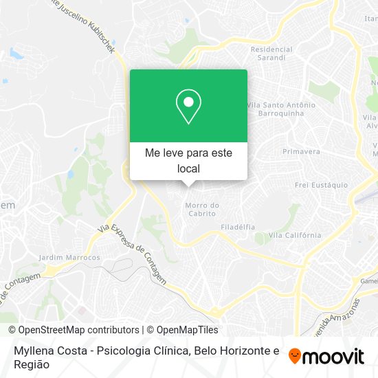 Myllena Costa - Psicologia Clínica mapa