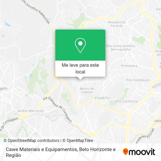 Cawe Materiais e Equipamentos mapa