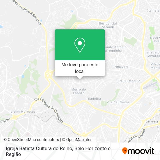 Igreja Batista Cultura do Reino mapa