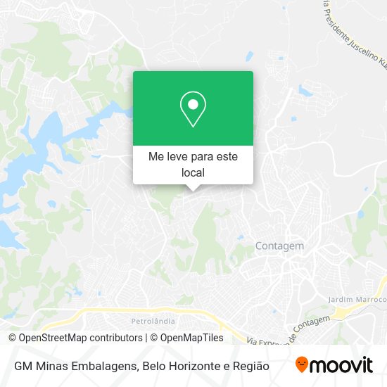 GM Minas Embalagens mapa