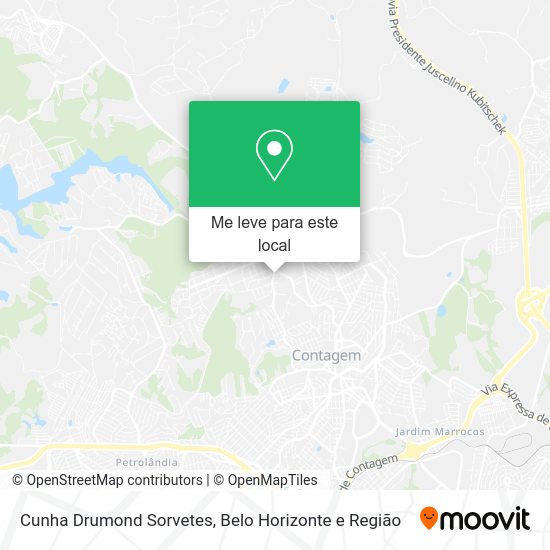 Cunha Drumond Sorvetes mapa