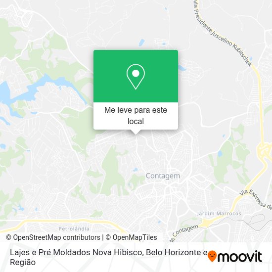 Lajes e Pré Moldados Nova Hibisco mapa