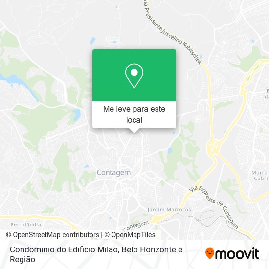 Condomínio do Edificio Milao mapa