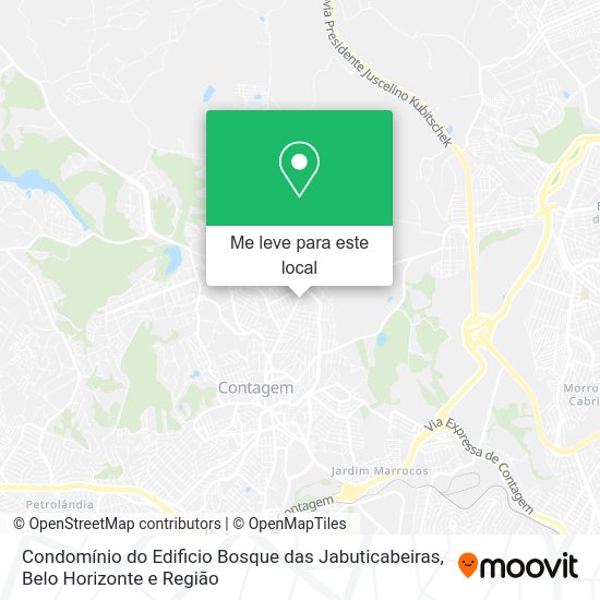 Condomínio do Edificio Bosque das Jabuticabeiras mapa