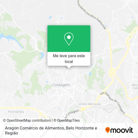 Aragon Comércio de Alimentos mapa