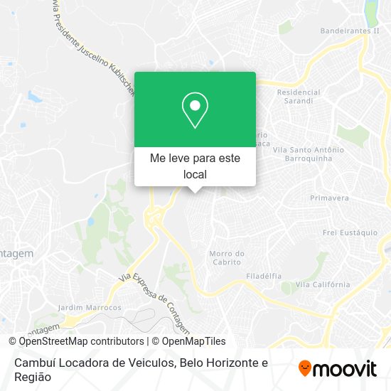 Cambuí Locadora de Veiculos mapa