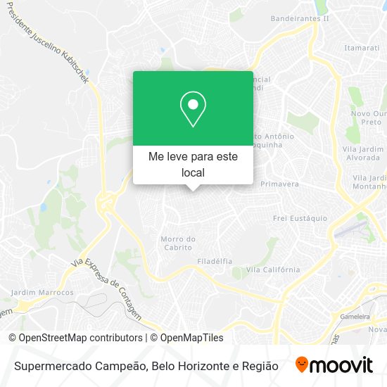 Supermercado Campeão mapa