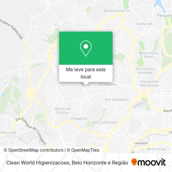 Clean World Higienizacoes mapa