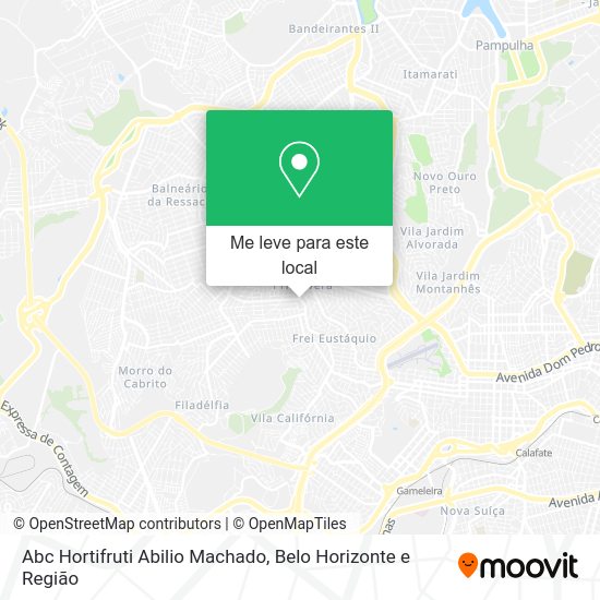 Abc Hortifruti Abilio Machado mapa