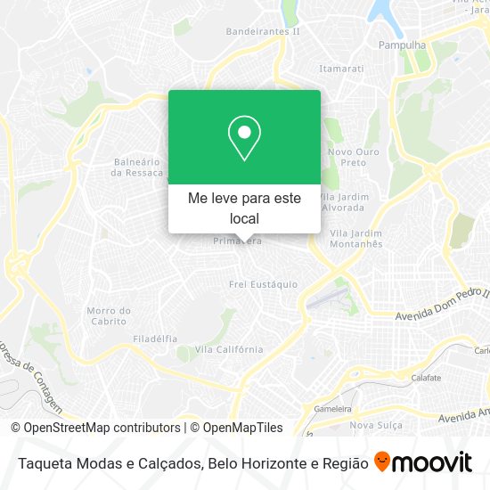 Taqueta Modas e Calçados mapa