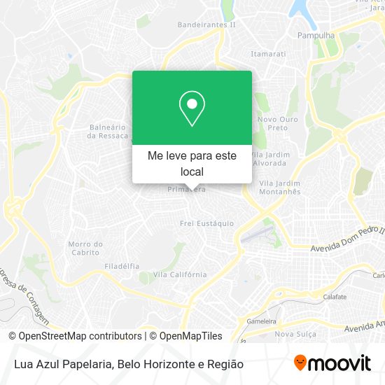 Lua Azul Papelaria mapa
