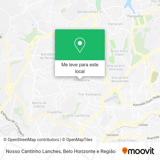Nosso Cantinho Lanches mapa