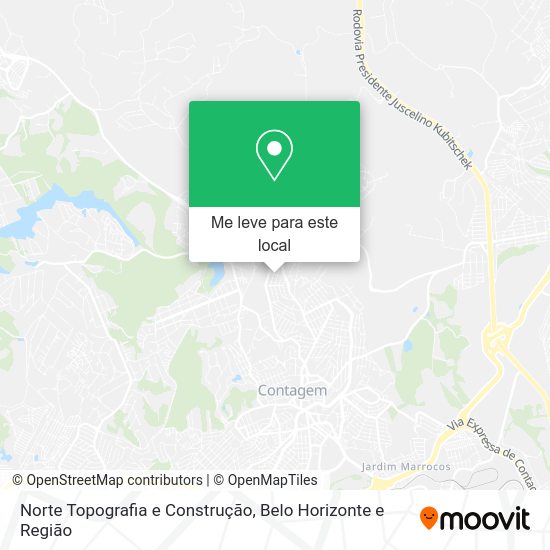 Norte Topografia e Construção mapa