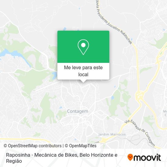 Raposinha - Mecânica de Bikes mapa