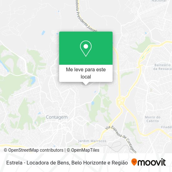 Estrela - Locadora de Bens mapa