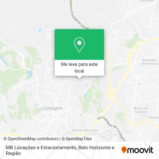 MB Locações e Estacionamento mapa