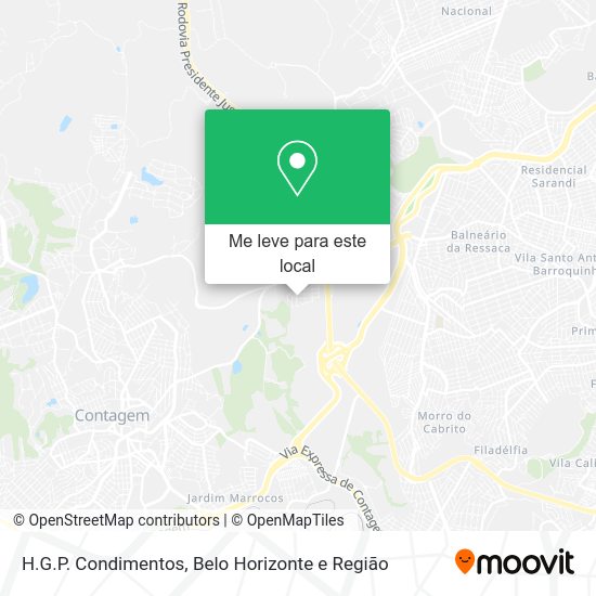 H.G.P. Condimentos mapa