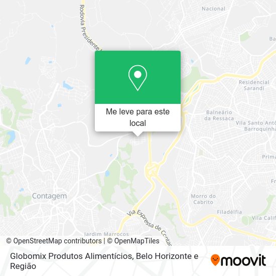 Globomix Produtos Alimentícios mapa