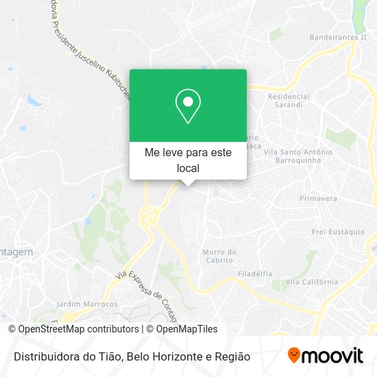 Distribuidora do Tião mapa