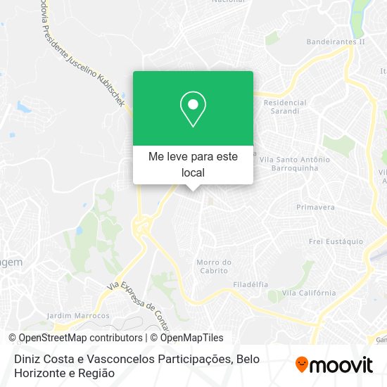 Diniz Costa e Vasconcelos Participações mapa