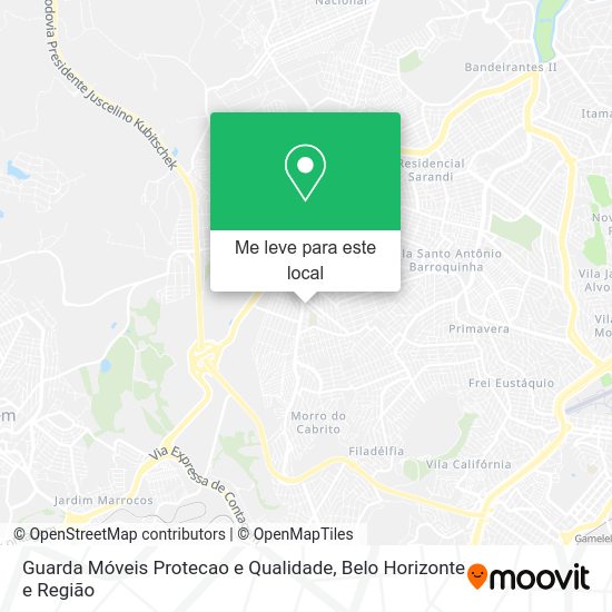 Guarda Móveis Protecao e Qualidade mapa