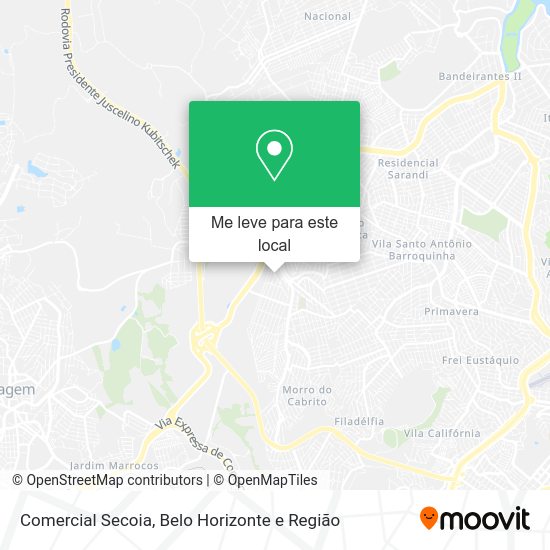 Comercial Secoia mapa