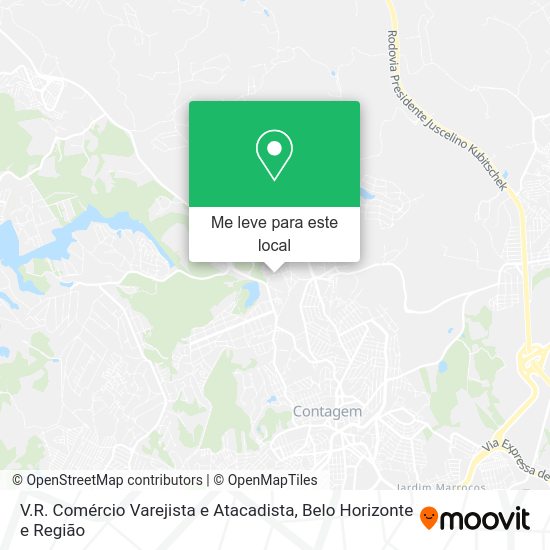 V.R. Comércio Varejista e Atacadista mapa