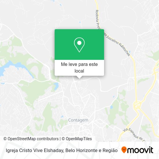 Igreja Cristo Vive Elshaday mapa