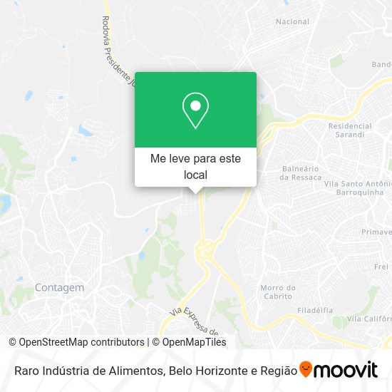 Raro Indústria de Alimentos mapa