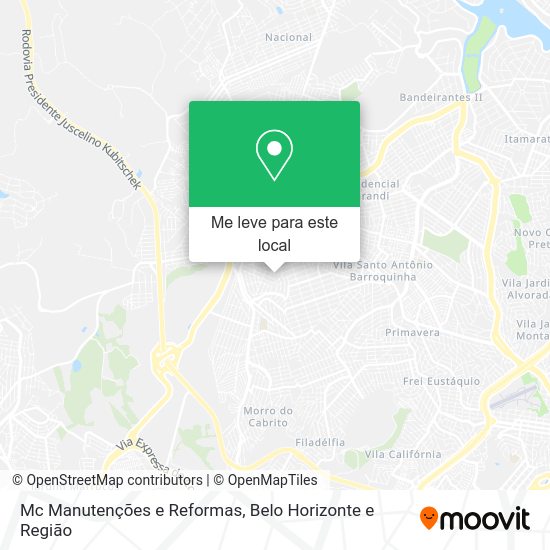 Mc Manutenções e Reformas mapa