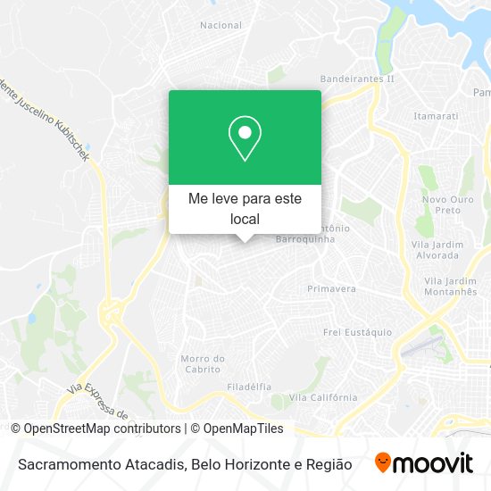 Sacramomento Atacadis mapa