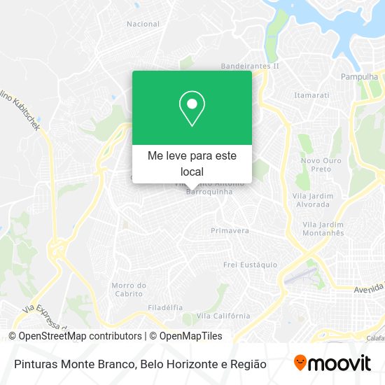 Pinturas Monte Branco mapa