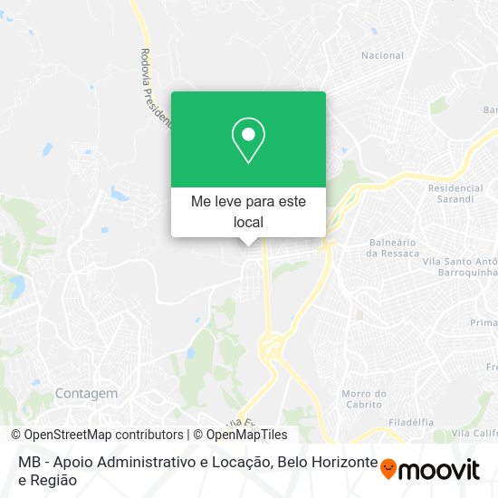 MB - Apoio Administrativo e Locação mapa