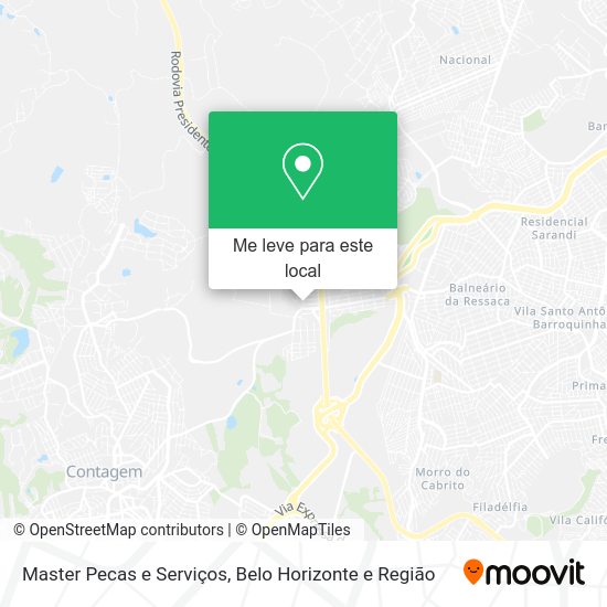 Master Pecas e Serviços mapa