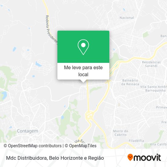 Mdc Distribuidora mapa