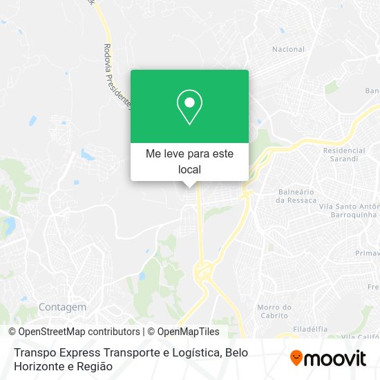 Transpo Express Transporte e Logística mapa