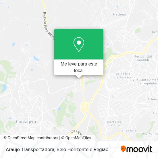 Araújo Transportadora mapa
