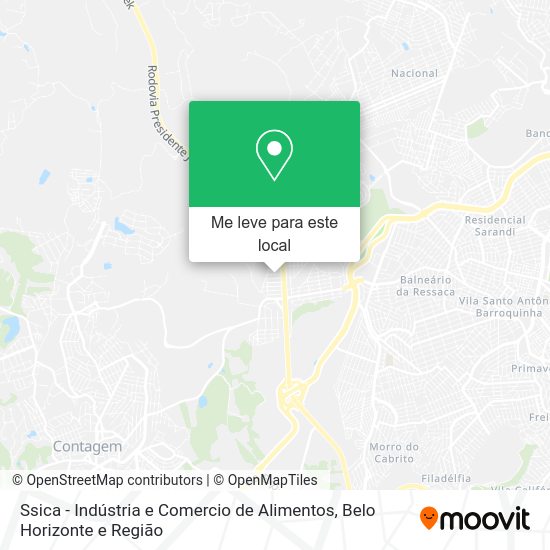 Ssica - Indústria e Comercio de Alimentos mapa