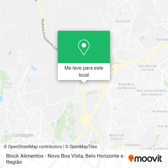 Block Alimentos - Novo Boa Vista mapa