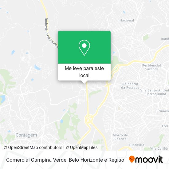 Comercial Campina Verde mapa